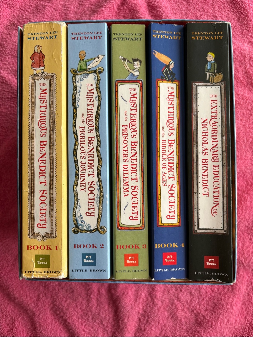 Mysterious Benedict Society Complete 5 Book Paperback Box Set Trenton Lee Stewar